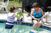 Swimming with Mommy & Grammy