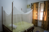 My bedroom at the University of Kinshasa Guest House