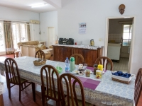 Dining table at the guest house