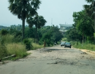 Approaching the main campus