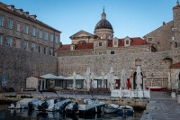 Old Port in the morning in Dubrovnik