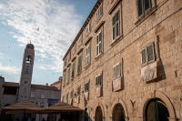 Along the Stradun in morning in Dubrovnik