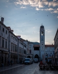 Along the Stradun in morning in Dubrovnik