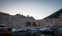 The Old Port in Dubrovnik around sunset
