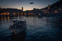 The Old Port in Dubrovnik around sunset