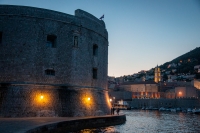 The Old Port in Dubrovnik around sunset