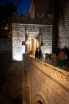 Ploce Gate in Dubrovnik at night