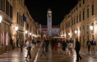 Stradun in Dubrovnik at night