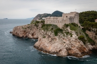 View of Fort Lovrijenac in Dubrovnik from city walls