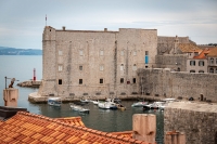 View of Old Port in Dubrovnik from city walls