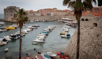 View of Old Town from near PloÄa Gate in Dubrovnik