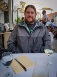 Paul at lunch at Chakula on Korcula