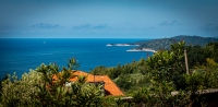 Driving along the coast in Croatia