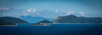 Driving along the coast in Croatia