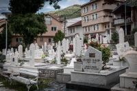 New Muslim Cemetery in Mostar, Bosnia-Herzegovina