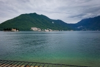 View of Our Lady of the Rocks in Perast, Montenegro