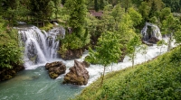 Waterfalls in Rastoke, Croatia