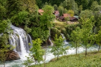 Waterfalls in Rastoke, Croatia