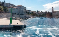 Hvar from on ferry from Split to Korcula