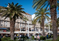 Along the Riva in Split, Croatia