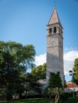 The bell tower and the Chapel of the Holy Arnir in Split, Croatia