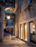 Iron Gate in evening in Split, Croatia