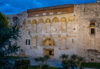 Gold Gate in evening in Split, Croatia