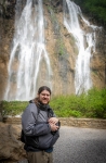 Paul at Veliki Slap (Great Waterfall) at Plitvice Lakes National Park