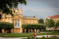 Art Pavillion and Tomislav Square in Zagreb