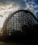 Wildcat coaster at Hersheypark in the morning