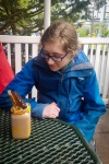 Kyle and King Size Sundae at Hersheypark