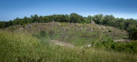 View of Little Round Top from Devils Den in Gettysburg, PA