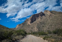 Driving to Slaughter Canyon trailhead near Carlsbad, NM