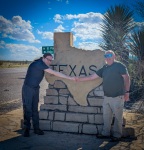 Kyle and Paul Murphy at Texas-New Mexico Border