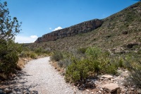 Hiking the McKittrick Canyon trail in Guadalupe Mountains National Park