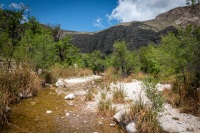 Hiking the McKittrick Canyon trail in Guadalupe Mountains National Park