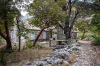 At Pratt Cabin while hiking the McKittrick Canyon trail in Guadalupe Mountains National Park
