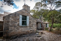 At Pratt Cabin while hiking the McKittrick Canyon trail in Guadalupe Mountains National Park
