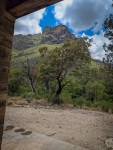 At Pratt Cabin while hiking the McKittrick Canyon trail in Guadalupe Mountains National Park