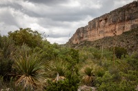 Hiking the McKittrick Canyon trail in Guadalupe Mountains National Park