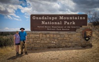 Suzanne and Paul at Guadalupe Mountains National Park