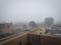 Fog in Santa Fe, NM