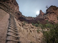 Trail to Alcove House at Bandalier National Park