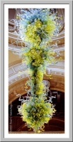 Glass chandelier at the Victoria & Albert Museum