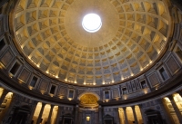 Inside the Pantheon.