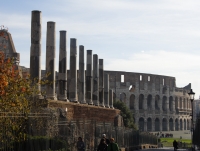 The Colosseum from the Via Sacra