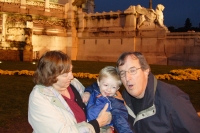 Mary Lou, Kyle, & Jack at the VE II Monument