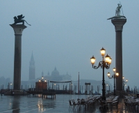 Columns on a Rainy Morning