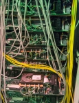 Google server rack at the Smithsonian American History Museum