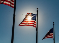 Flags at the Washington Monument